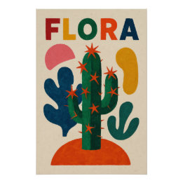 FLORA - A botanical explosion in color Poster