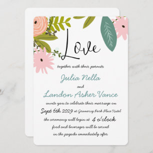 Flora and Fauna Invitation
