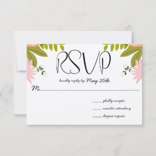 Flora and Fauna Invitation RSVP