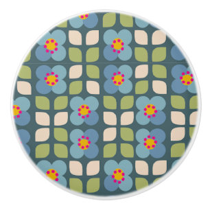 FLORA BLUSH - Floral Ceramic Knob