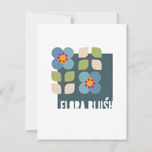 FLORA BLUSH - Modern Floral Invitation Card