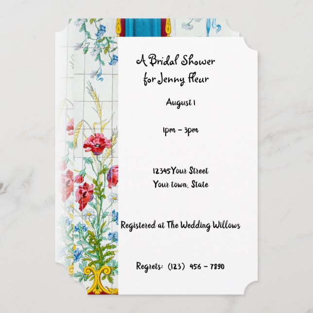 Flora Bridal Shower Invitation (Front/Back)