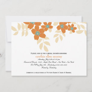 Flora - Bridal Shower invites