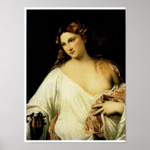 Flora, by Titian Poster