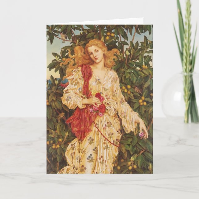 Flora | Evelyn De Morgan Card (Front)