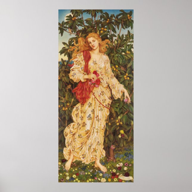 Flora | Evelyn De Morgan Poster (Front)