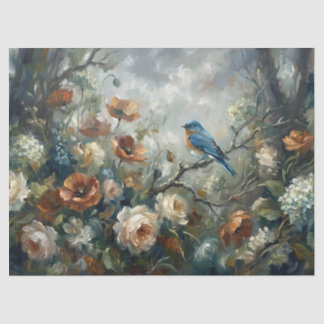  Flora Fauna Change Of Seasons Painting Decoupage  Tissue Paper