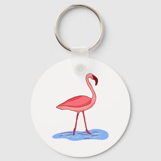 Flora Flamingo Key Ring (Front)
