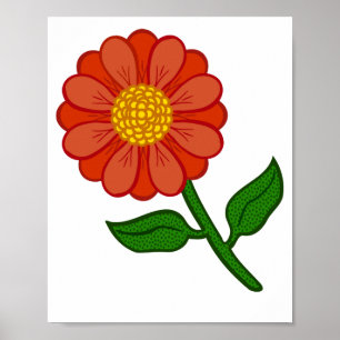 Flora Flower Plant Red Flower Poster