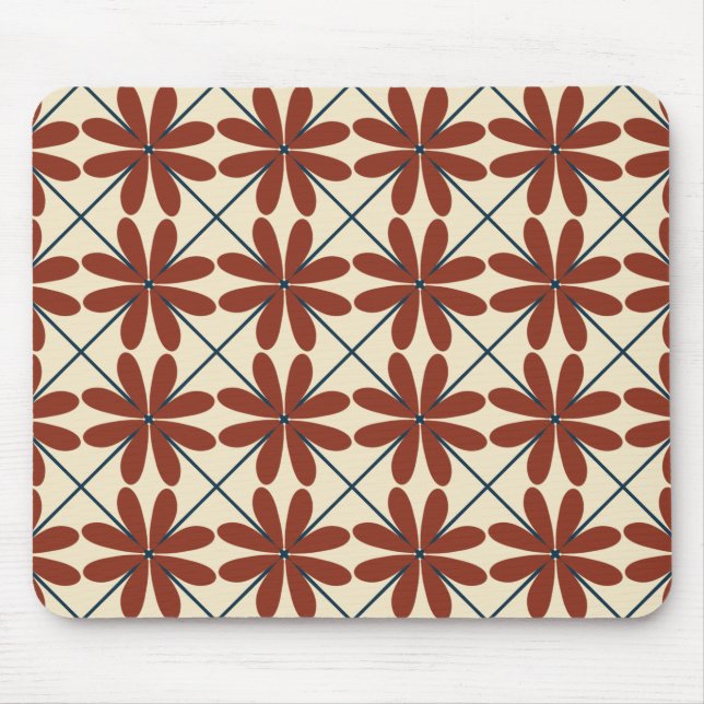 Flora Grid Mouse Mat (Front)