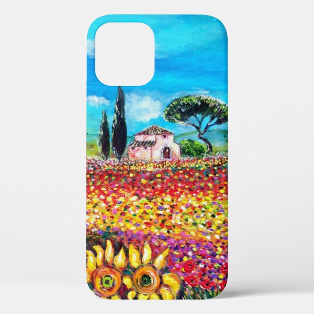 FLORA IN TUSCANY/ Fields ,Poppies and Sunflowers C Case-Mate iPhone Case (Back)