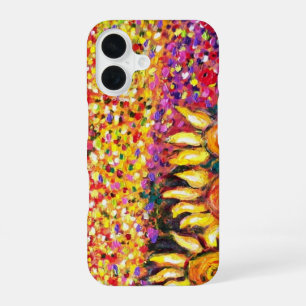 FLORA IN TUSCANY/ Fields ,Poppies and Sunflowers iPhone 16 Case