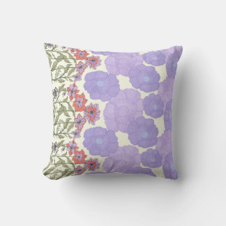 Flora Obscura – Seamless Floral Print Throw Pillow