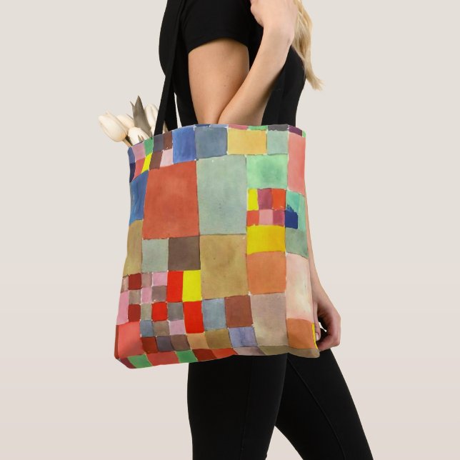 Flora on Sand by Paul Klee, Abstract Art  Tote Bag (Close Up)
