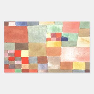 Flora on sand by Paul Klee Rectangular Sticker
