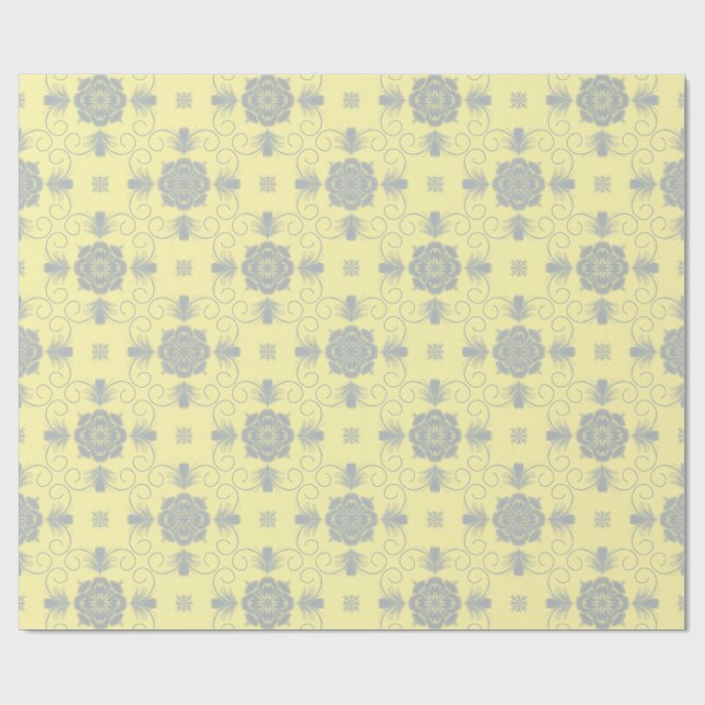 Flora Royale Elegant Floral Wrapping Paper (Flat)