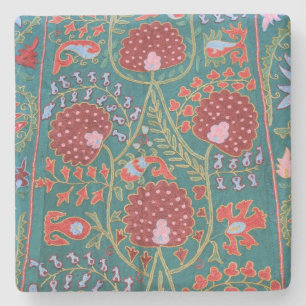 Flora Tapistry Texture From Israel Square Coaster