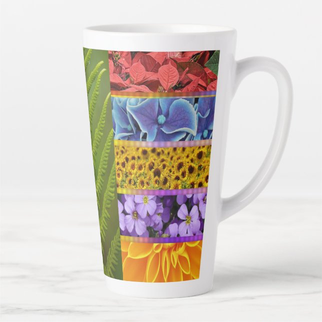 flora tiles latte mug (Right)