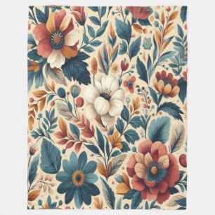 Flora Warms Fleece Blanket