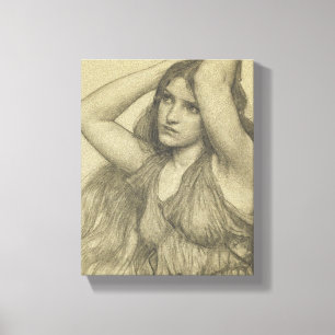 Flora with Long Hair Canvas Print