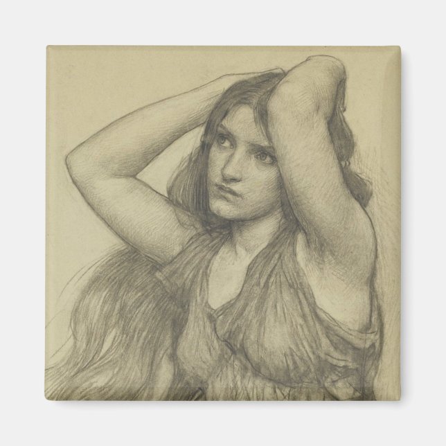 Flora with Long Hair Magnet (Front)