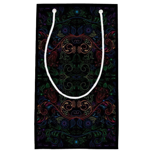 Floradore - Black Small Gift Bag (Front)