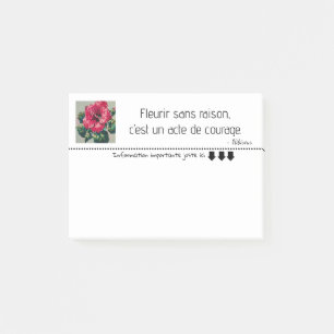  Floraison Hibiscus délicate en pixel art  Post-it Notes