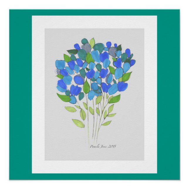 Floral #02 20" x 20" Perfect Poster (Front)