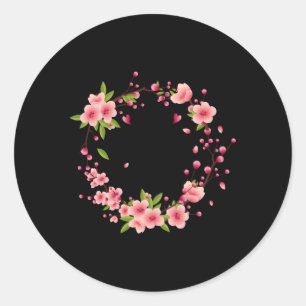Floral 101 101St 101 Years Loved Classic Round Sticker