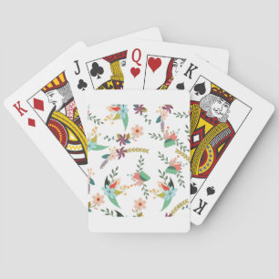 Floral 10 playing cards