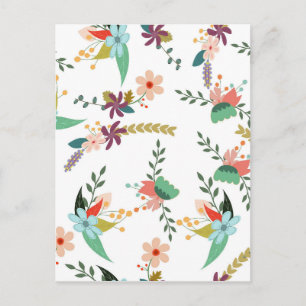 Floral 10 postcard