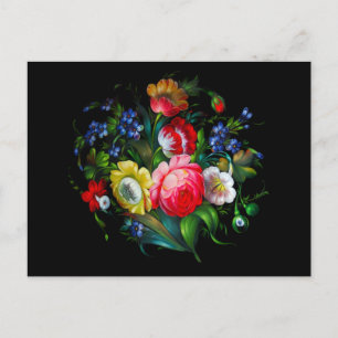 Floral 2012 Pocket Calendar Postcard