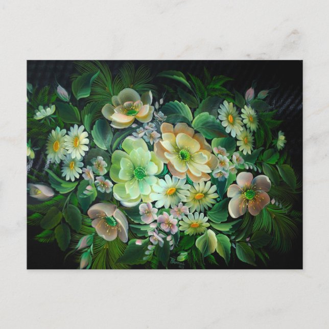 Floral 2012 Pocket Calendar Postcard (Front)