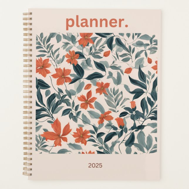 Floral 2025 Planner (Front)
