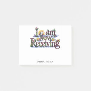 *~* Floral 21 I AM NOW RECEIVING AP85 Manifesting Post-it Notes