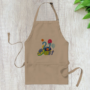 Floral 21st Birthday Apron
