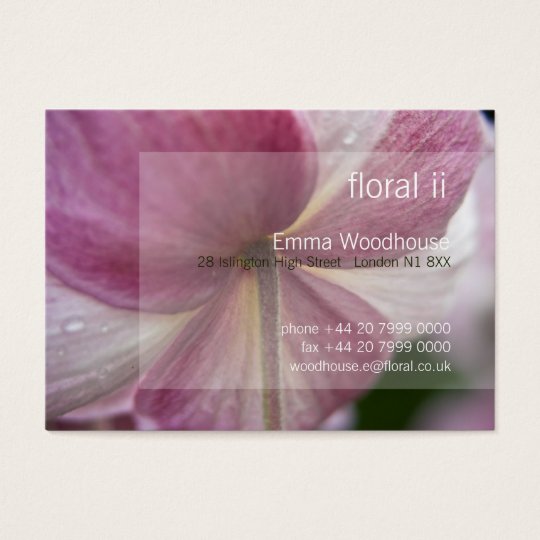 Floral 2 - Japanese Anemone Business Card