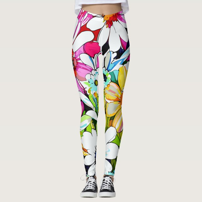 FLORAL 2 LEGGINGS (Front)