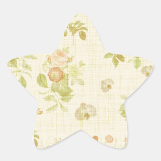 Floral 2 star sticker