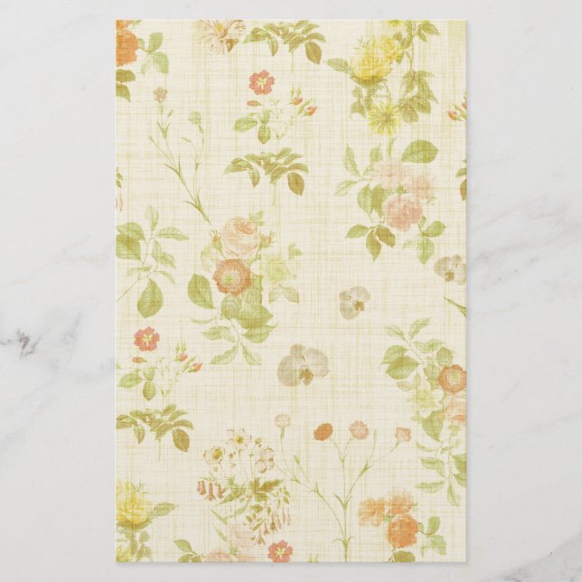 Floral 2 stationery (Front)