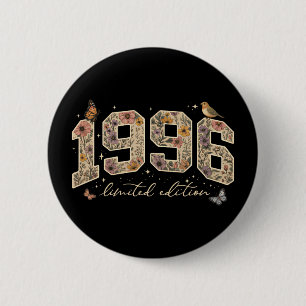Floral 30th Birthday Limited Edition 1996 6 Cm Round Badge