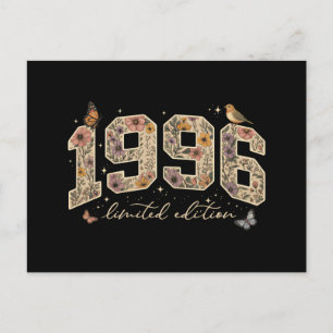 Floral 30th Birthday Limited Edition 1996 Postcard