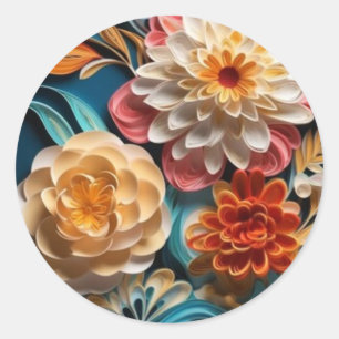 Floral 3d Stickers