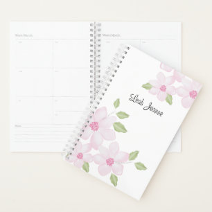 Floral 5.5" x 8.5" Spiral Weekly/Monthly Planner