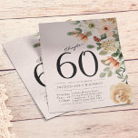 Floral 60th Birthday Budget Invitation Flyer<br><div class="desc">Celebrate your special day in style with this beautiful, budget-friendly floral invitation flyer. Perfect for any 60th birthday celebration, this vibrant design features colourful flowers with a modern twist. Every detail can be customised to create the perfect look for your event. Share the joy of your milestone birthday with family...</div>