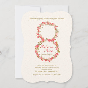 Floral 8 Invitation