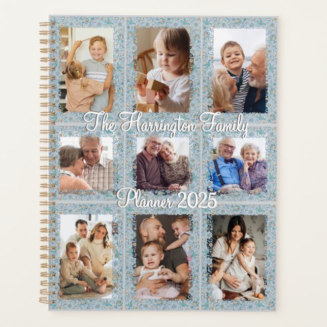 Floral 9 photo collage planner (Front)