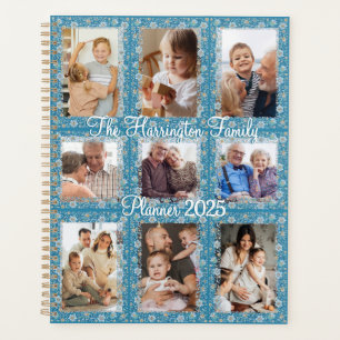 Floral 9 photo collage planner