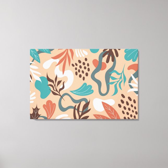  Floral Abstract Canvas Print (Front)