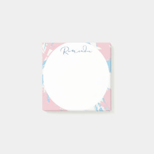 Floral & Abstract Circle Post-it Notes